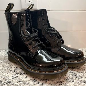 Dr. Martens 1460 W black patent boots